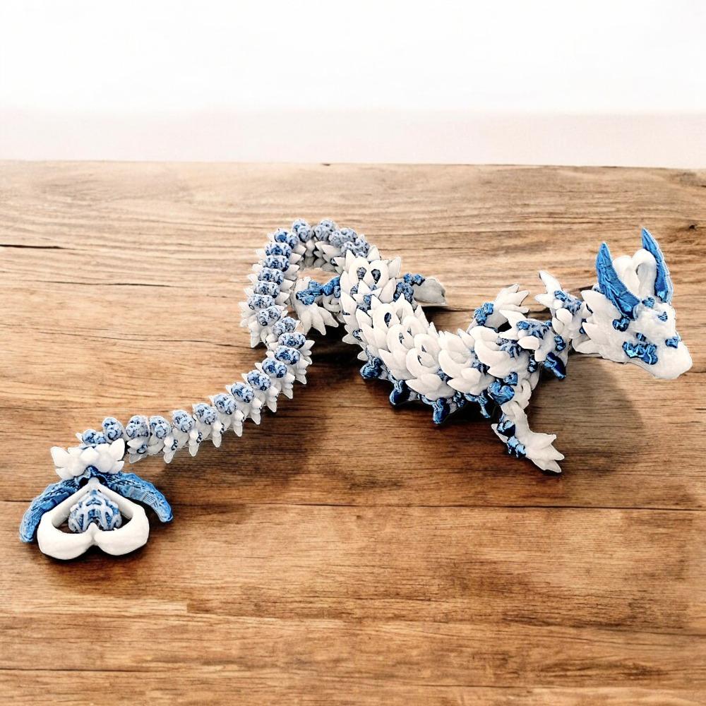 Chinese Dragon 3D Printed Dragon 3D Articulated Dragon Toys  Landscaping Decoration