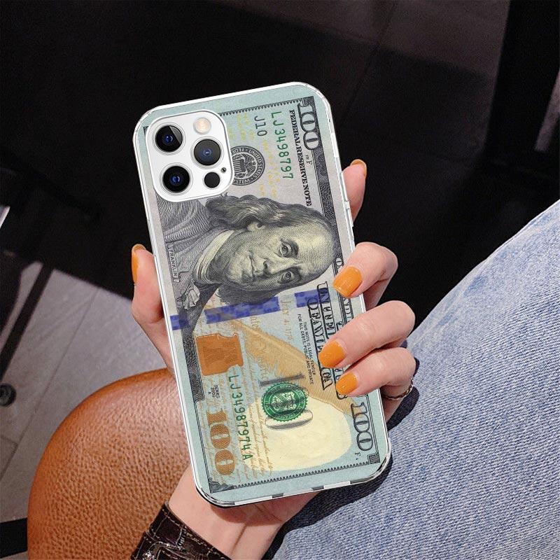 Banknote Dollar Cash Money Phnoe Case for Iphone 17 Air 16 11 12 13 Mini 14 Plus 15 Pro Max 7 8E SE 2020 16ProMax Phone Cover Co