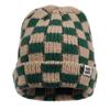 Clape Knit Cap for Men and Check Simple and Watch Cold Warm Hat for Outdoor Snowball Fishing Women, Polyester, Stretchy, Double-Layer Fabric, 2-Color