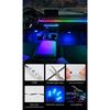 Universal 10-in-1 Car LED Interior Ambient Light Kit RGB Color Changing Acrylic Strip Lights with APP & Remote Control for Car