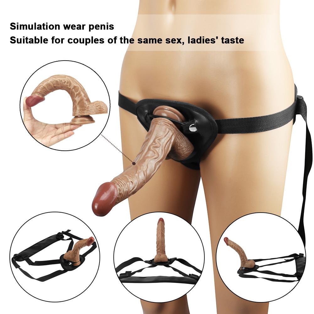 Big Realistic Dildo Harness Fake Penis Pants Sex Game Strap On Dildos Sex Toys for Lesbian or Gay