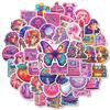 50 Pink Gem Stickers Children's Reward Stickers Gifts DIY Water Cup Book Packaging Decoration