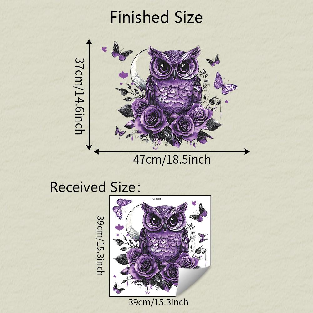 

Фиолетовый Цветок Сова Спальня Гостиная Дом Фон Украшение и Декорация Наклейки на Стену