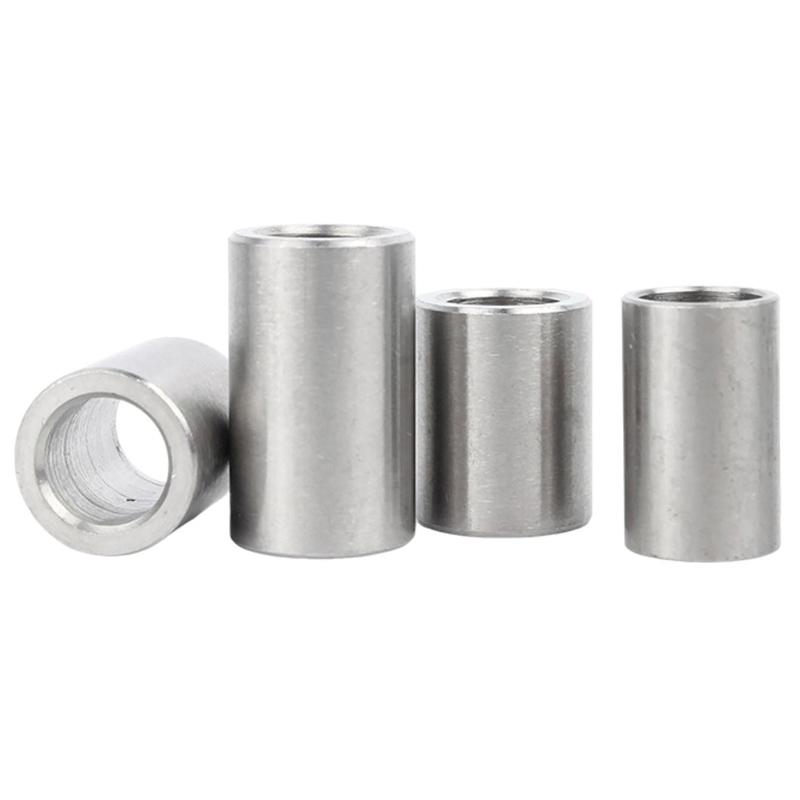 M7 OD 10mm 12mm 14mm Unthreaded 304 Stainless Steel Bushing Washer Round Hollow Standoff Spacer Gasket Sleeve Length 2-50mm
