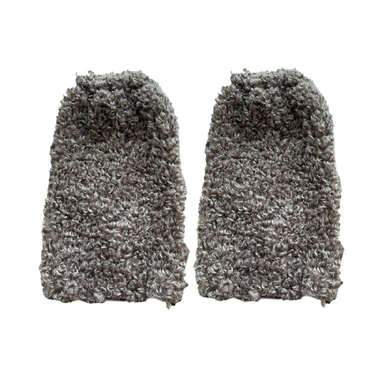 Women Vintage Warm Curly Furry Solid Color Leg Warmers Leg Covers Aesthetic Fuzzy Plush Boot Cuffs Socks for Winter Days