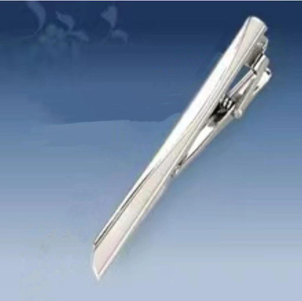 Men's Geometric Frosted Tie Clip - Stylish & Personalized Business Accessory