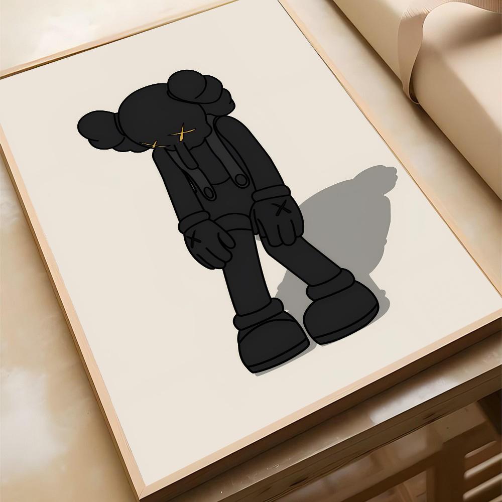 Graffiti Şiddetli Ayıcık Poster Kendinden Yapışkanlı Sanat Su Geçirmez Kağıt Sticker Kahve Evi Bar Odası Duvar Dekoru