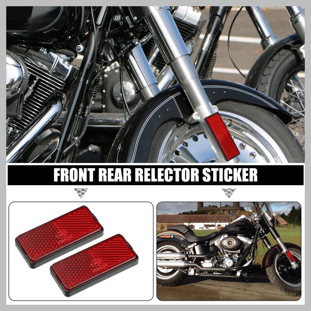 RATCHROLL Motorcycle Reflector Protector Reflector Front Lower Fork Reflector Sticker