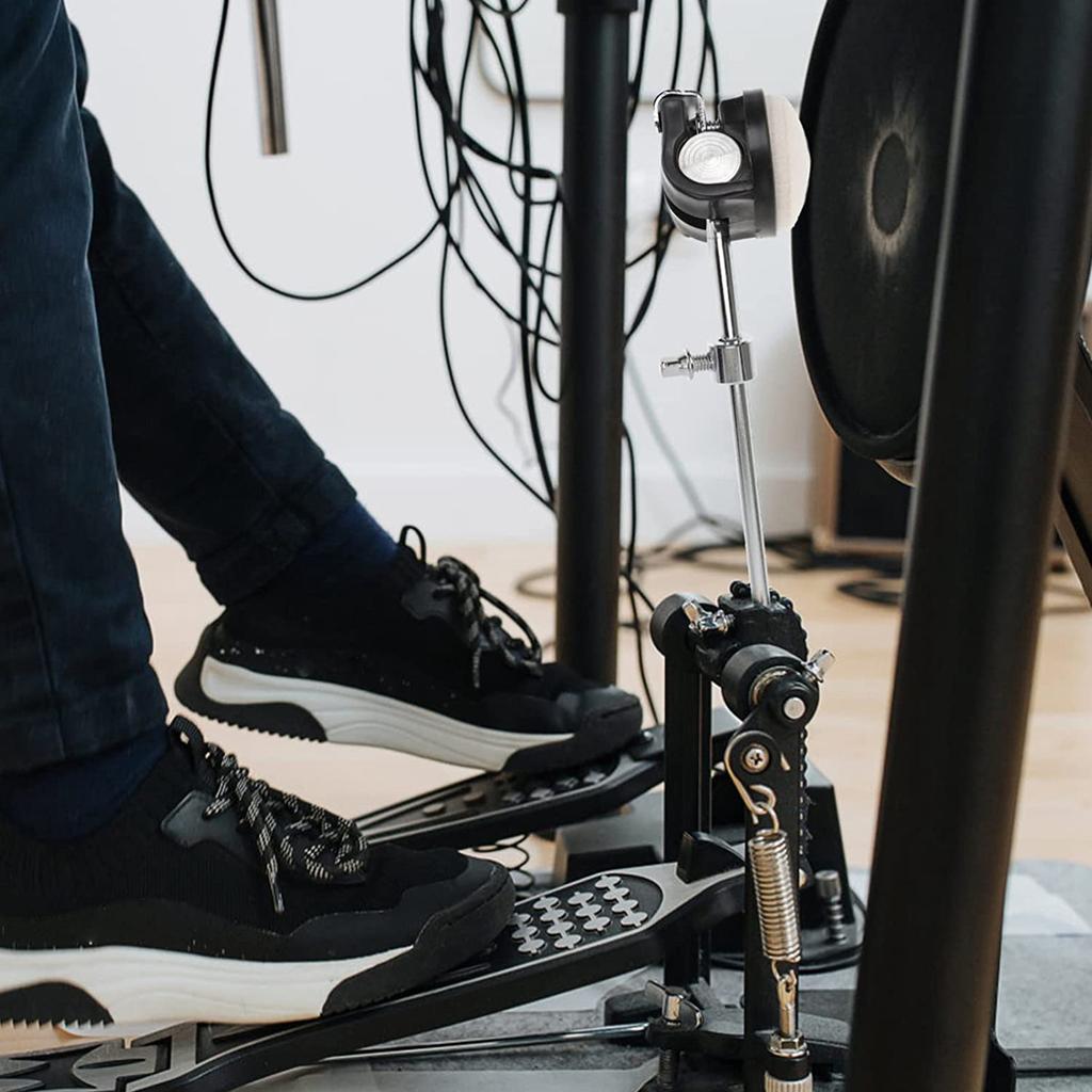 Drum Pedal Beater Hammer Addition Counterweight Replacement for Drum Kit Accessory Stainless Steel Shaft Pedal Beater Head