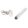Cue Tip Pricker Tool with Key Chain 6063 Aluminum Prick Storage 2 in 1 Prevent Slip Billiard Cue Tip Pick Silver