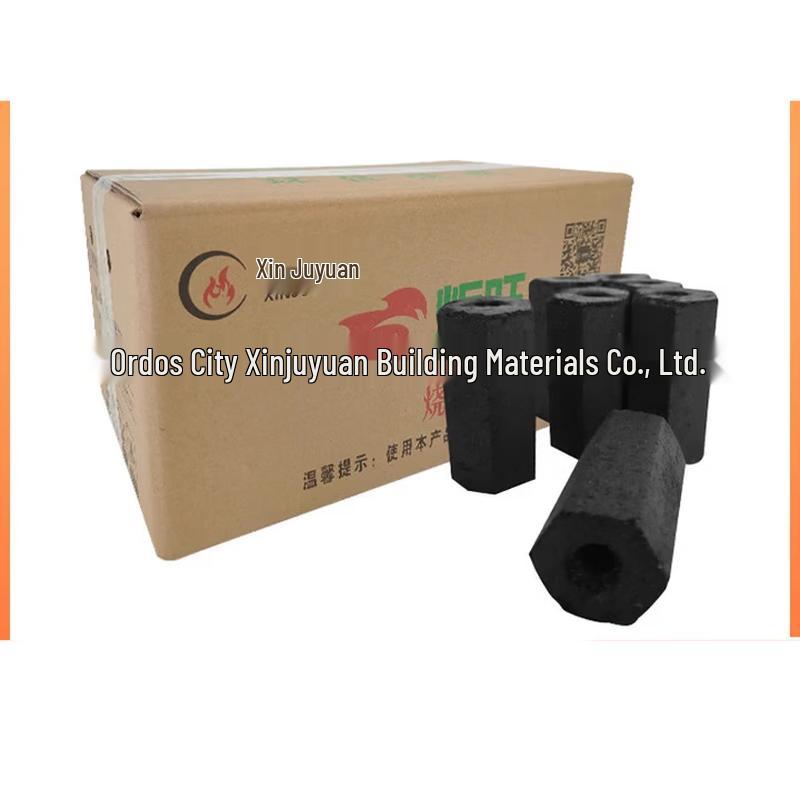 Hexagonal Smokeless Charcoal Briquettes