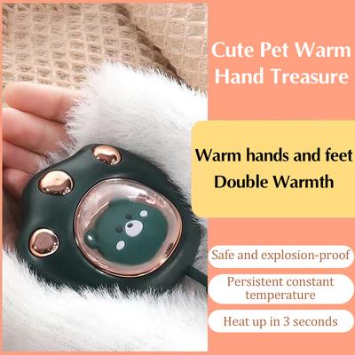 Hand Warmer Cat Paw Rechargeable Built-In Battery For Students Winer Fast Usb Heater Portable Warmer For Women'S Hand
