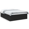 VidaXL Bed Frames Black 150x200 Cm Engineered Wood, Bedroom Furniture, Bed Base, Panel Bed, Bed, Bed 3280917