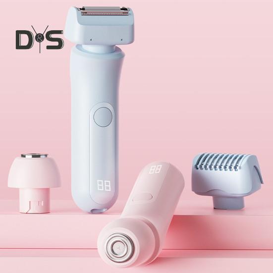 Aparat de ras electric pentru femei cu capete duble, reincarcabil prin USB, rezistent la apa, portabil, fata corpului, zona de bikini, epilarea bratului piciorului, aparat de tuns
