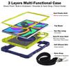 For Lenovo Tab M11/Xiaoxin Pad 11 2024 Case Silicone+PC Kickstand Tablet Cover with Shoulder Strap