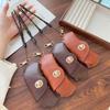 PU Leather Glasses Storage Bag Soft Eyeglasses Clip Hanging Sunglasses Case  Portable Carrying
