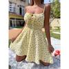 European & American Floral Backless Spaghetti Strap Sundress 2025