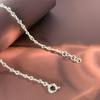 S925 Sterling Silver Necklace & Bracelet Set - Women’s Figure Eight, Heart, & Thick Chains, Ideal for Autumn/Winter Fashion.