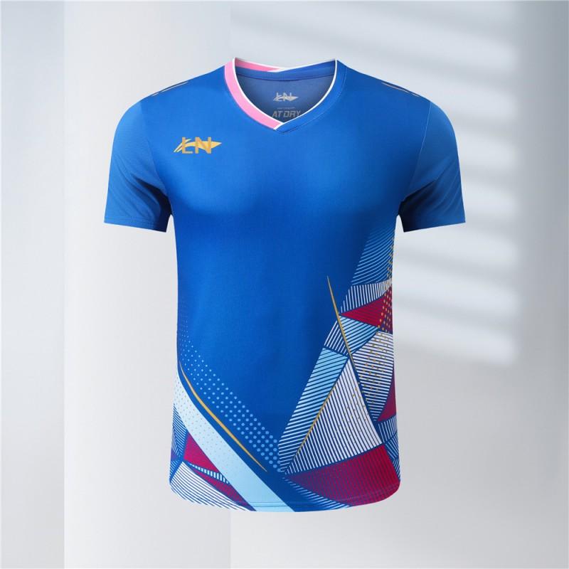 Unisex Quick-Dry Badminton Shirt Men Women Kids Sport Training Tee