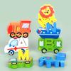Children's Wooden 26 Letter Animal Pairing Three-dimensional Puzzle Early Education Cognitive Assembly Building Block Educational Toys