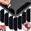 96/8pcs Carpet Non-slip Sticker Reusable Washable Anti Curling Carpet Patch Fixed Stickers Floor Rug Mat Tape Gripper Corner Pad