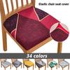 Seat Covers for Dining Room Stretch Printed Dining Chair Cover Upholstered Chair Seat Cushion Slipcovers for Kitchen, Office 1PC