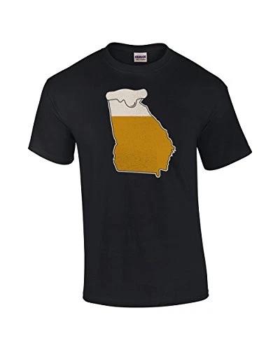 

Drink Georgia Funny Adult Beer Tee Shirt Black 4XL
