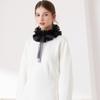 Lace Ruffled Shawl Detachable Front Tie White Ruffled Sleeve  Performance Accessories