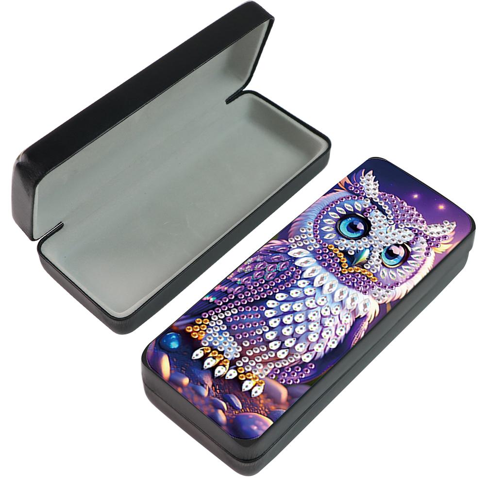 Cute Animals Leather 5D Diamond Painting Sunglass Case DIY Diamond Sunglasses Storage Box for Art Craft