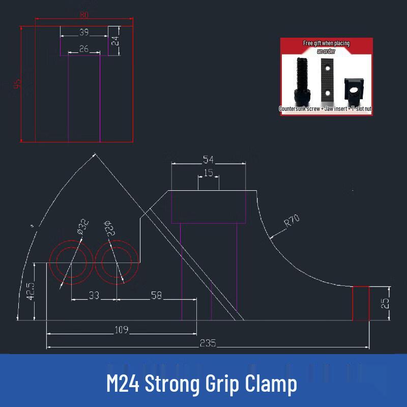 YunDuo M24 Heavy-Duty Toggle Clamp