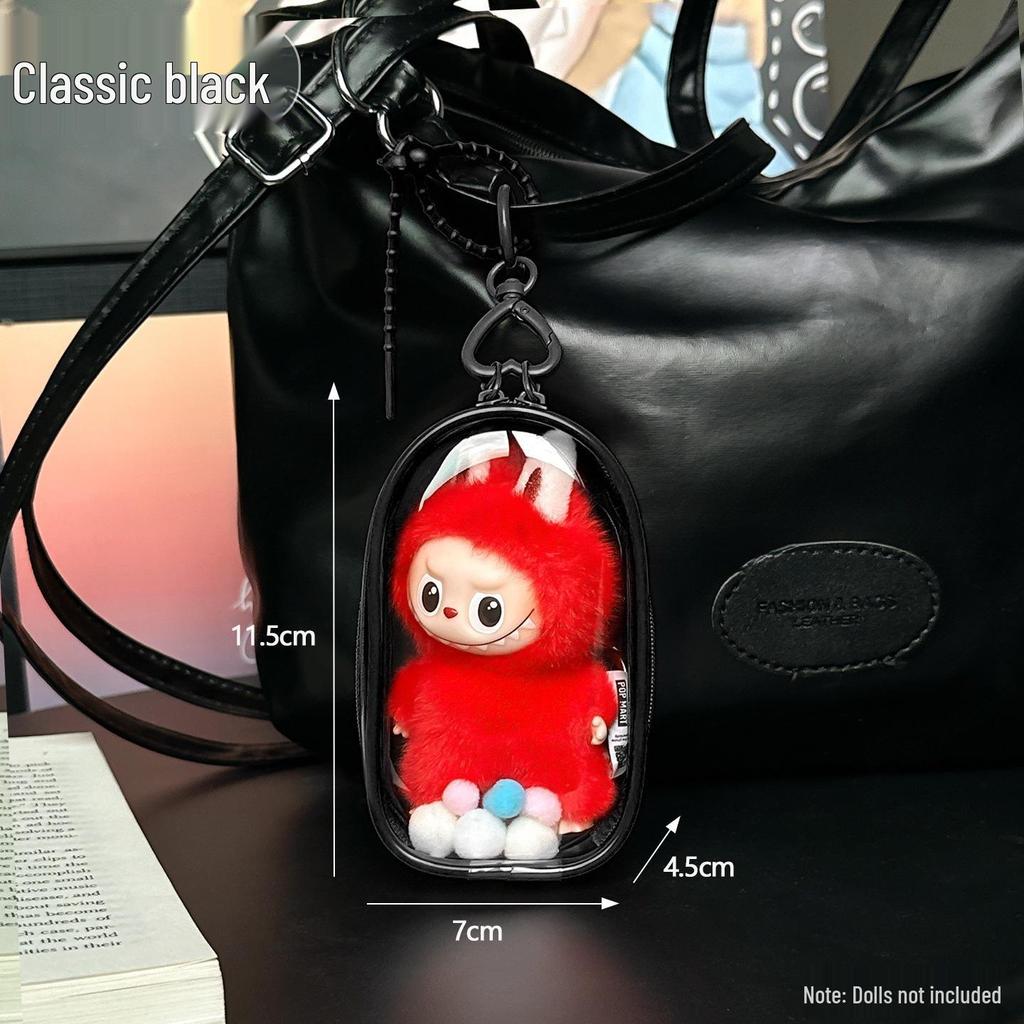 Labubu 4.0 Transparent Protective Case & Dust Cover for Blind Box Ita Bag