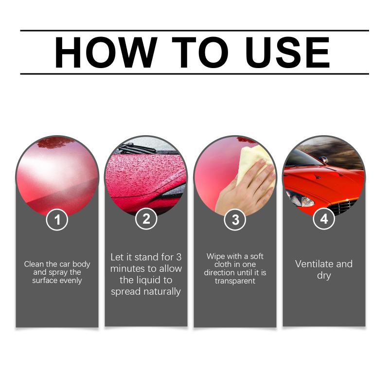 Car Nano Protective Coating Spray Anti Water Based Paint Sealant Transparent UV Protection For Car Maintenance
