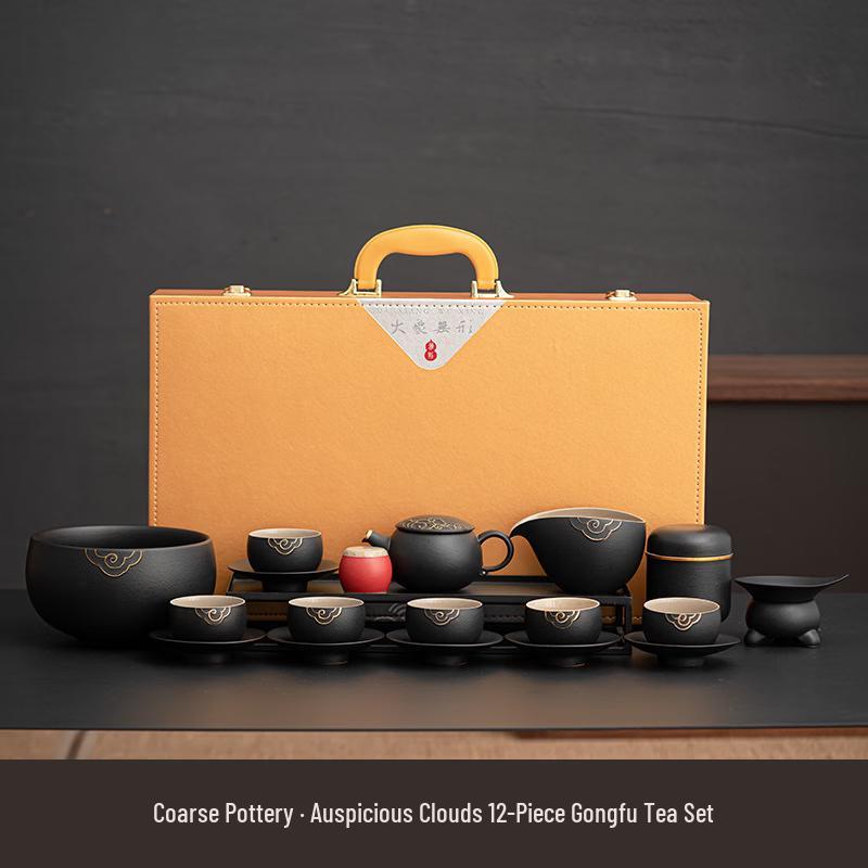 Chaxun Artisan Coarse Pottery Kung Fu Tea Set