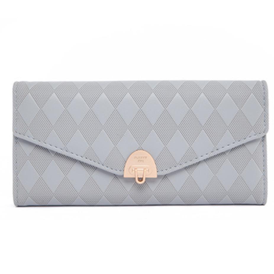 Long Wallet Women's Zipper Buckle Multiple Card Slots Women's Large Capacity Folding Handbag