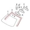 Car Wiper Windshield Panel Moulding Trim Seal Strip Front Glass 51318159784 For BMW 5 series E39 1997- 2002 2003  Auto Seals