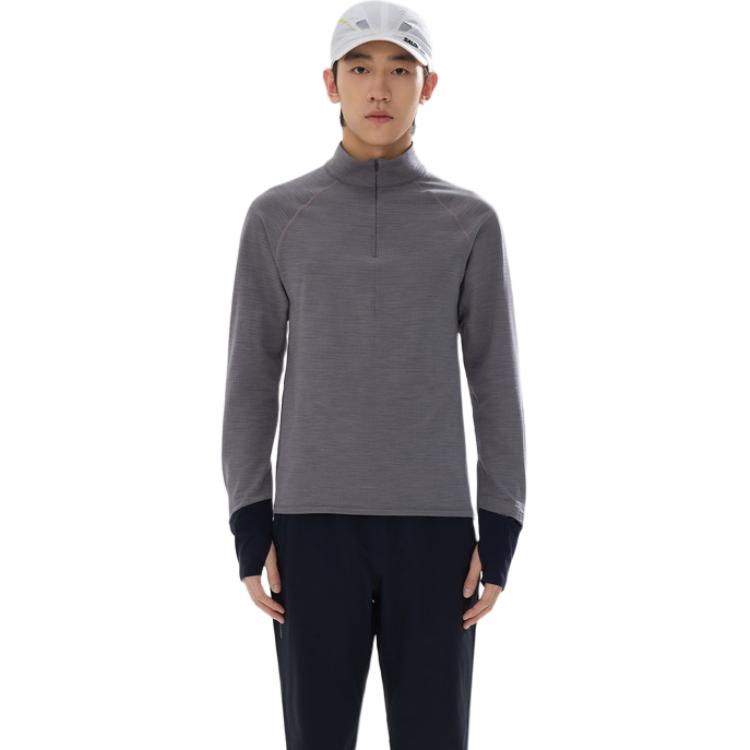 

Salomon Pl Hz Fleece Pullover Outdoor Hiking Breathable Warm Long Sleeve Men tops C29232 XL