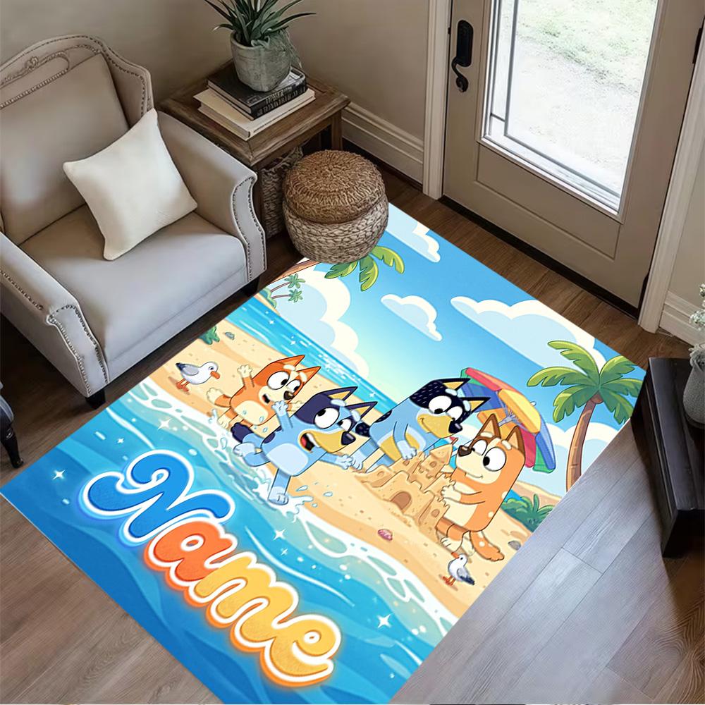 Halloween Trick Treat Customize Text Floor Mat Perfect for Game Room Outdoor Bedrooms Entryway Anti-slip Rug Office Home Decor