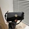 Fashionable Chic Pu Leather Baguette Bag For Women Stylish Shoulder Crossbody Handbag