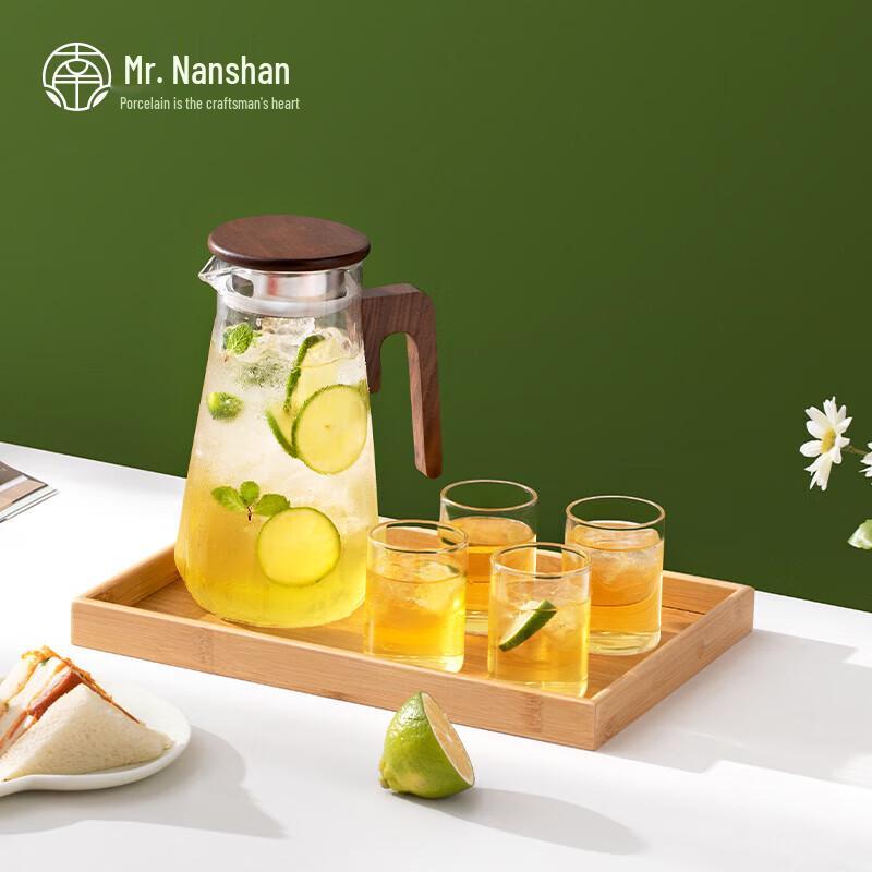 Nanshan Mister Heat-Resistant Glass Beverage Pitcher & Teacup Set