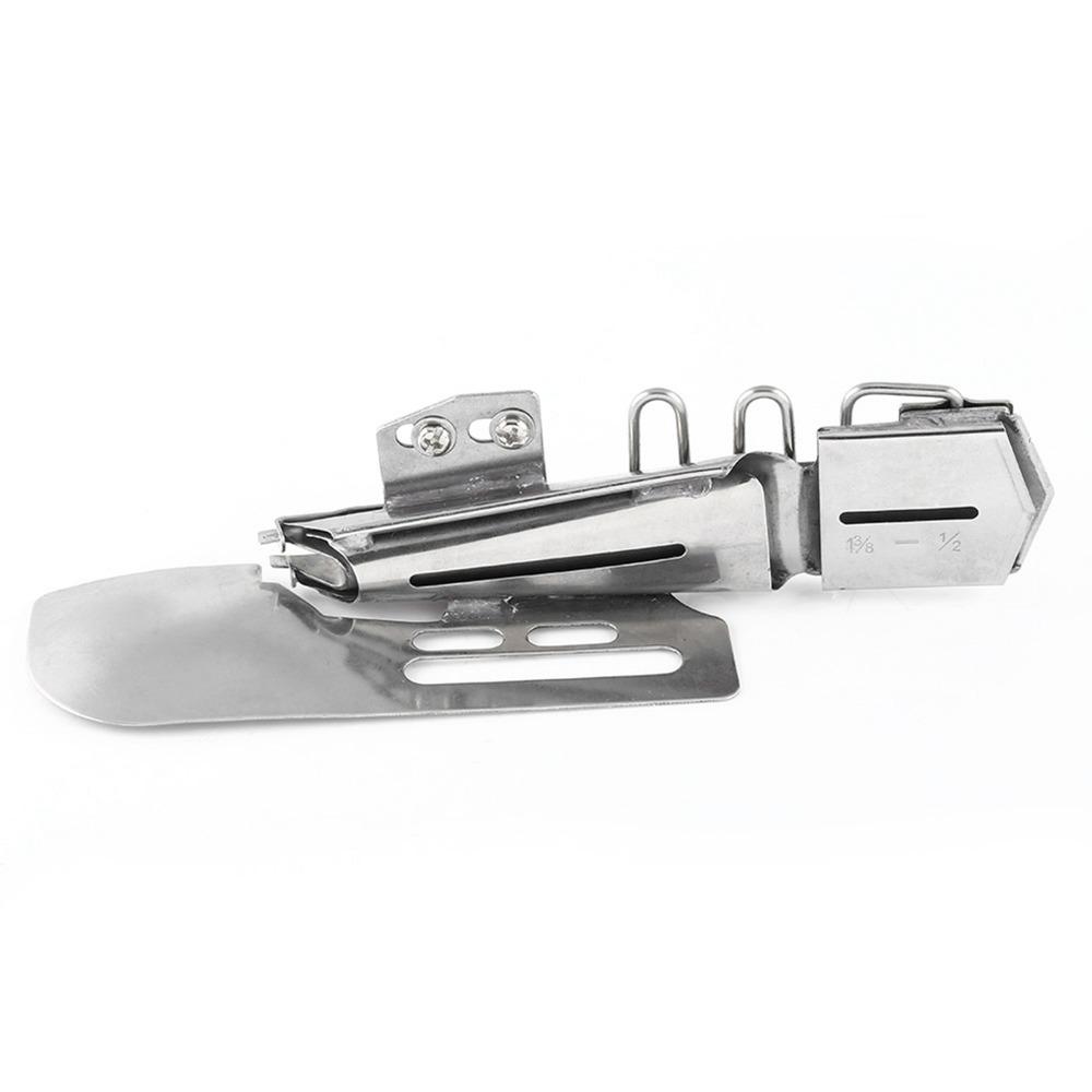 Metal Industrial Sewing Machine Binder Single Fold Flat Folder Binding Attachment Tape Attachment Practical