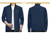 Men's 2024 Spring/Summer Korean Style Stand Collar Jacket - Casual, Business, Solid Color, Versatile, Trendy Top.