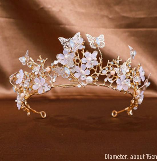 Children's Crystal Crown Headband: Elegant Princess Performance Hairpiece for Girls