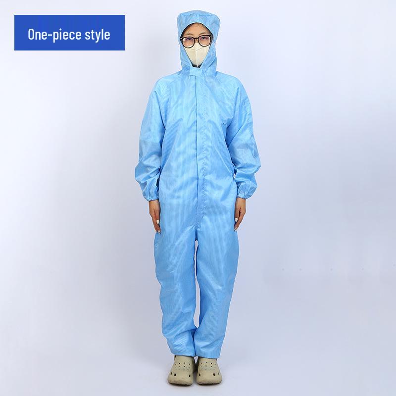 Anti-Static Dustproof Hooded Protective Coveralls for Pharmaceutical, Food, and Electronics Workshops