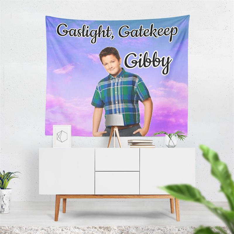 Aertemisi Girl Boss Gibby Tapestry Wall Hanging Art for Bedroom Living Room College Dorm Party Backdrop Home