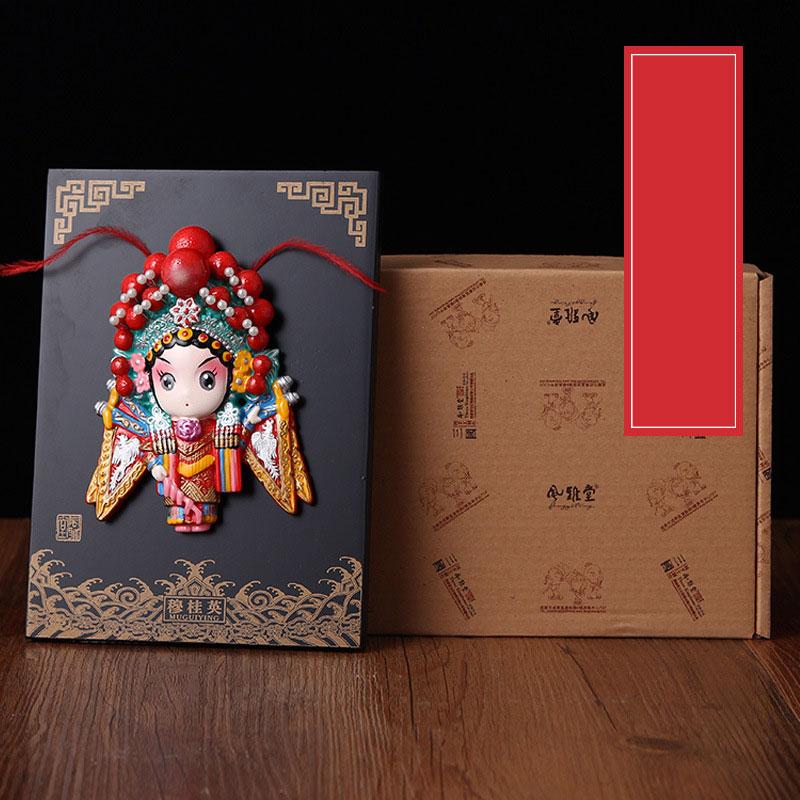 China Traditional Peking Opera Facial Makeup Ornaments Business Gift Souvenirs Home Decor Crafts Wedding Birthday New Year Gift