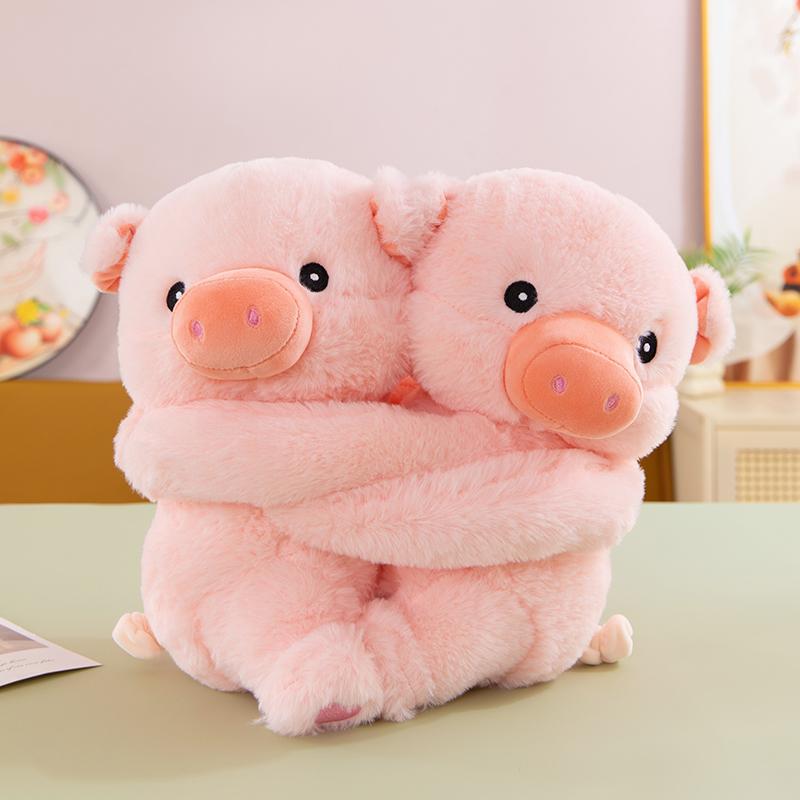 Couple Hug Bear Plush Toy Love Girlfriend Present Environmental Protection Children's Day Lover Great for Daily Use