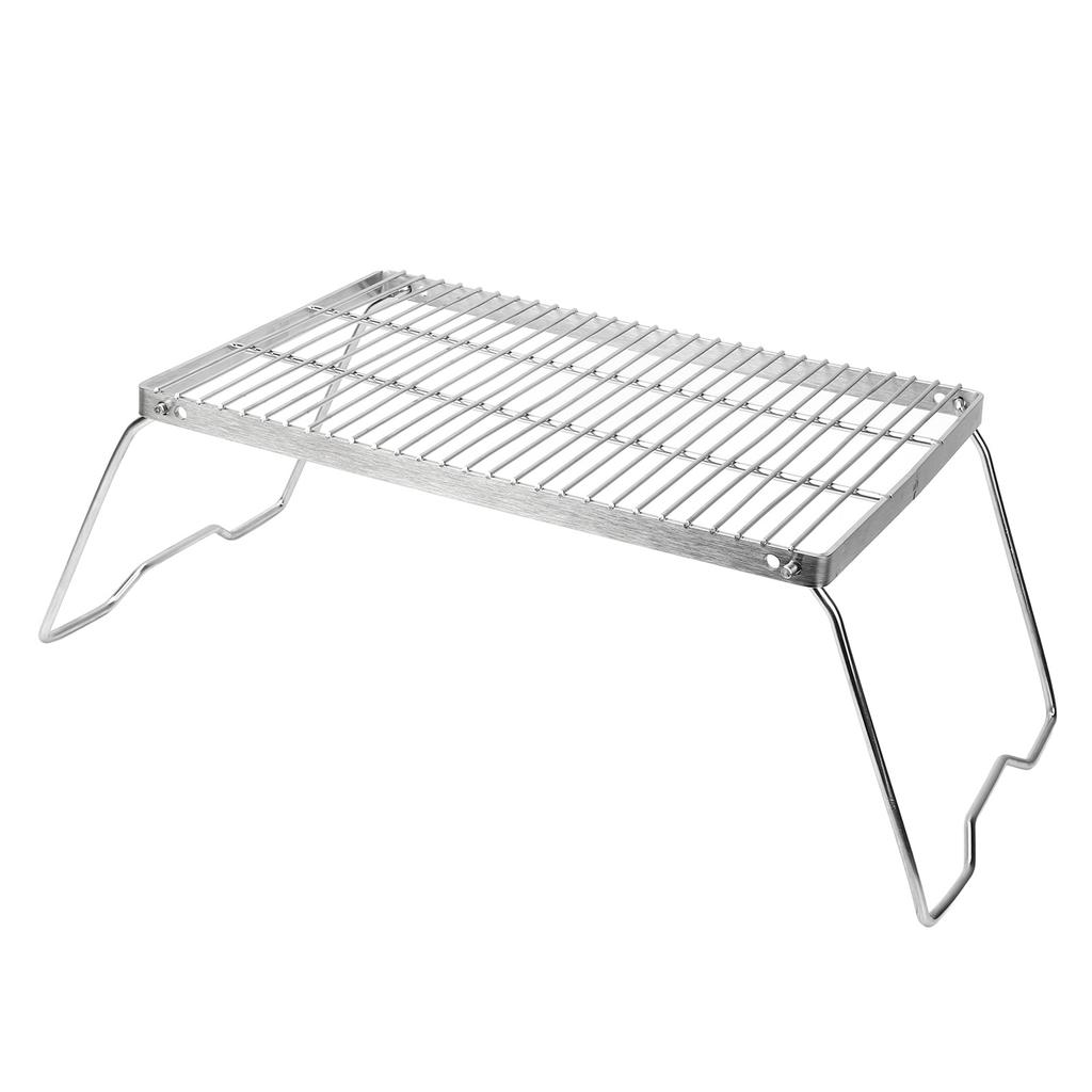 Grelhador de Campismo Dobrável Aço Inoxidável 304 Grelhador Portátil para Churrasco Grelhas de Campismo para Cozinhar ao Ar Livre Mochilismo Caminhadas