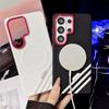 Luxury Leather Pattern For Magsafe Magnetic Phone Case For Samsung Galaxy S26 S25 Ultra Plus S25 Edge Wireless Charge Back Cover