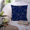 Modern Simple Blue Geometric Marble Pillowcase Home Sofa Pillowcase Pillowcase Pillowcase