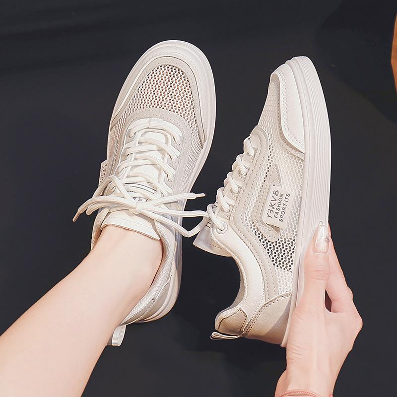

Белые туфли женские летние женские дышащие сетчатые туфли студенческие повседневные туфли кроссовки туфли на плоской подошве 40 белый
